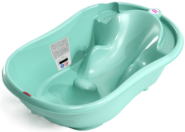 Cadă anatomică OK Baby - Onda, 53 cm, albastră