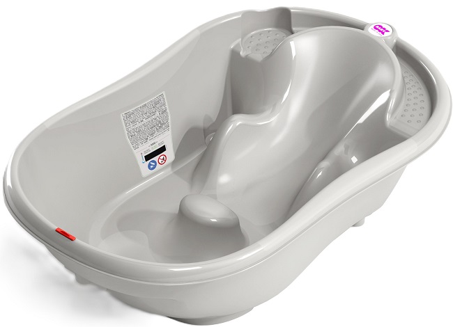 Cădiță de baie anatomică OK Baby - Onda, gri