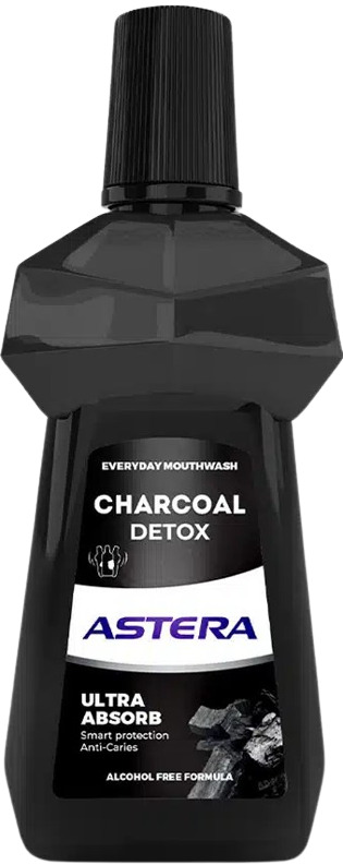 Astera Apă de gură Charcoal, 500 ml
