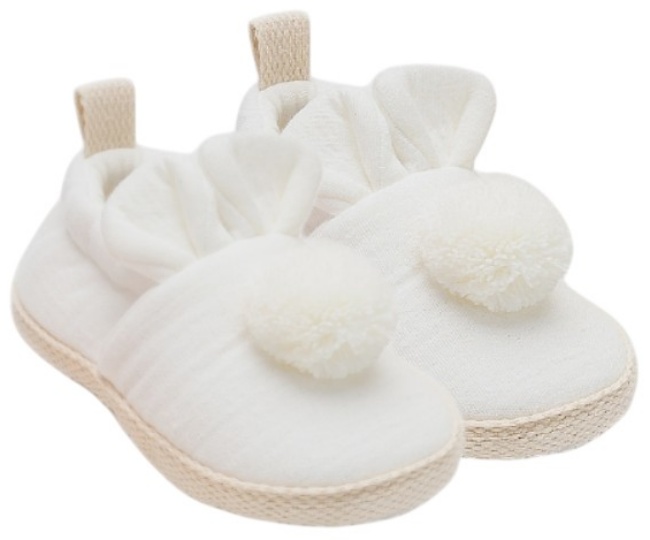 Bavete muselină pentru bebeluși Leoncino - Bunny, mărimea 19, albe