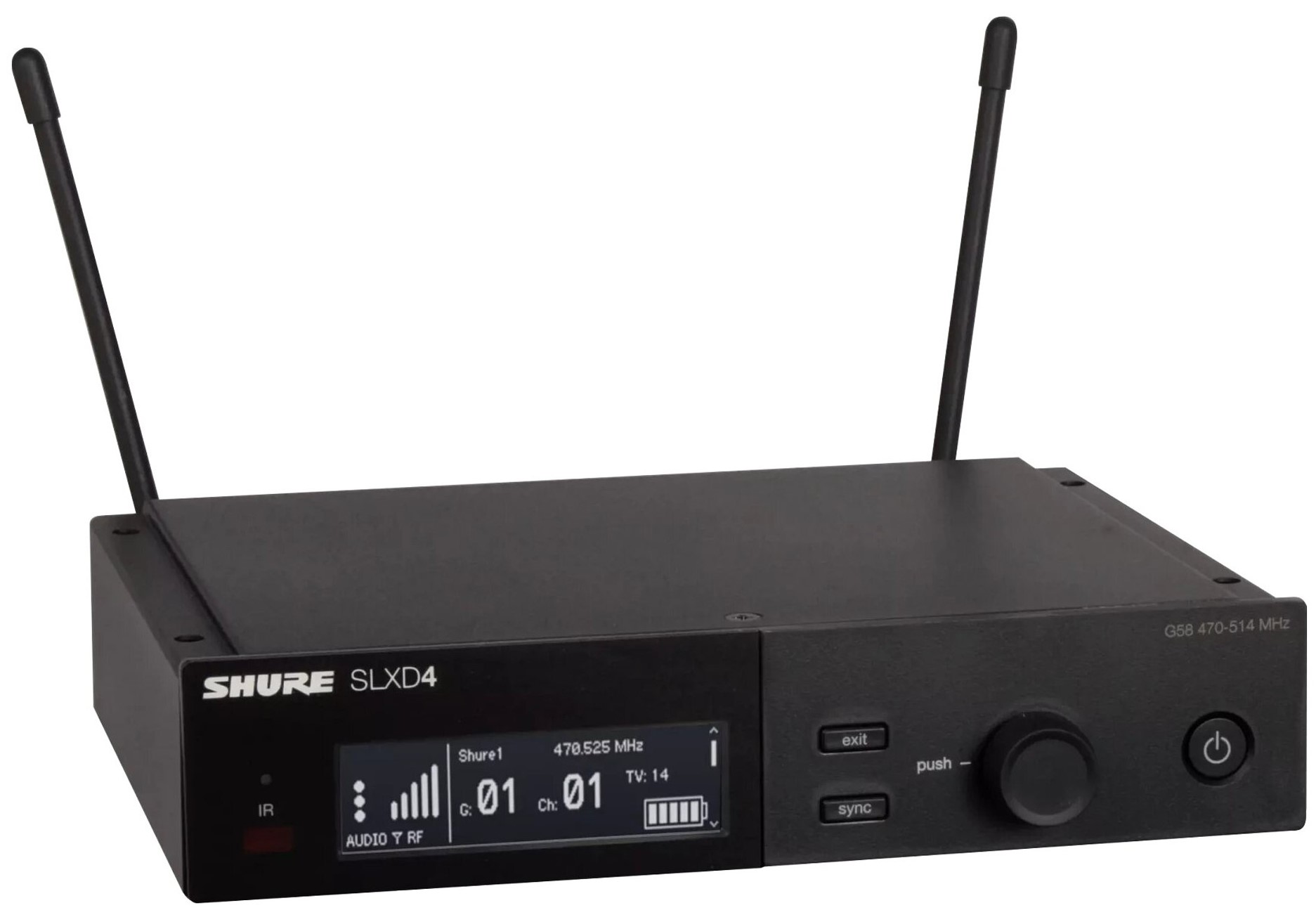 Receiver wireless Shure - SLXD4E-J53, negru