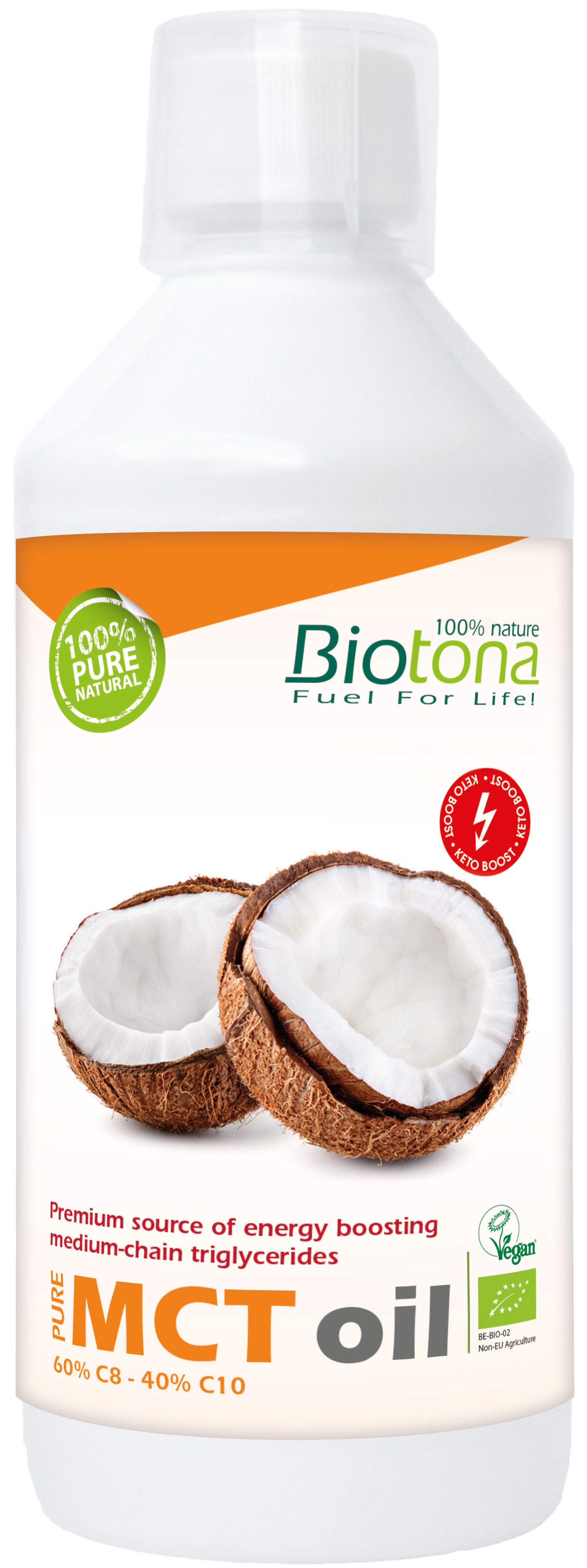 Ulei MCT organic, 500 ml, Biotona