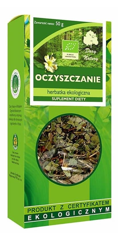 Ceai bio purificator din plante, 50 g, Dary Natury