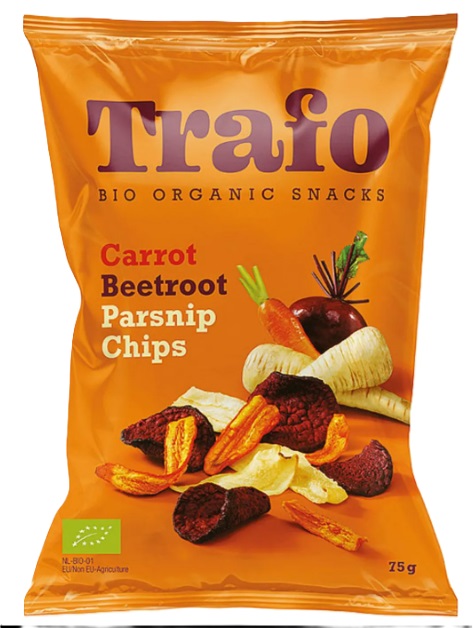 Chipsuri de legume bio, 75 g, Trafo