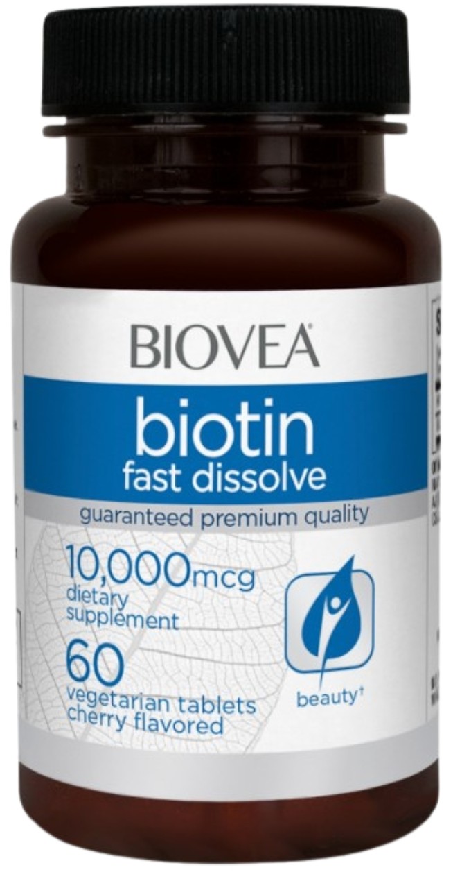 Biotin, 10000 mcg, 60 tablete, Biovea