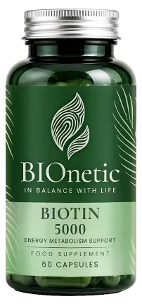 Biotin 5000, 60 capsule, BIOnetic