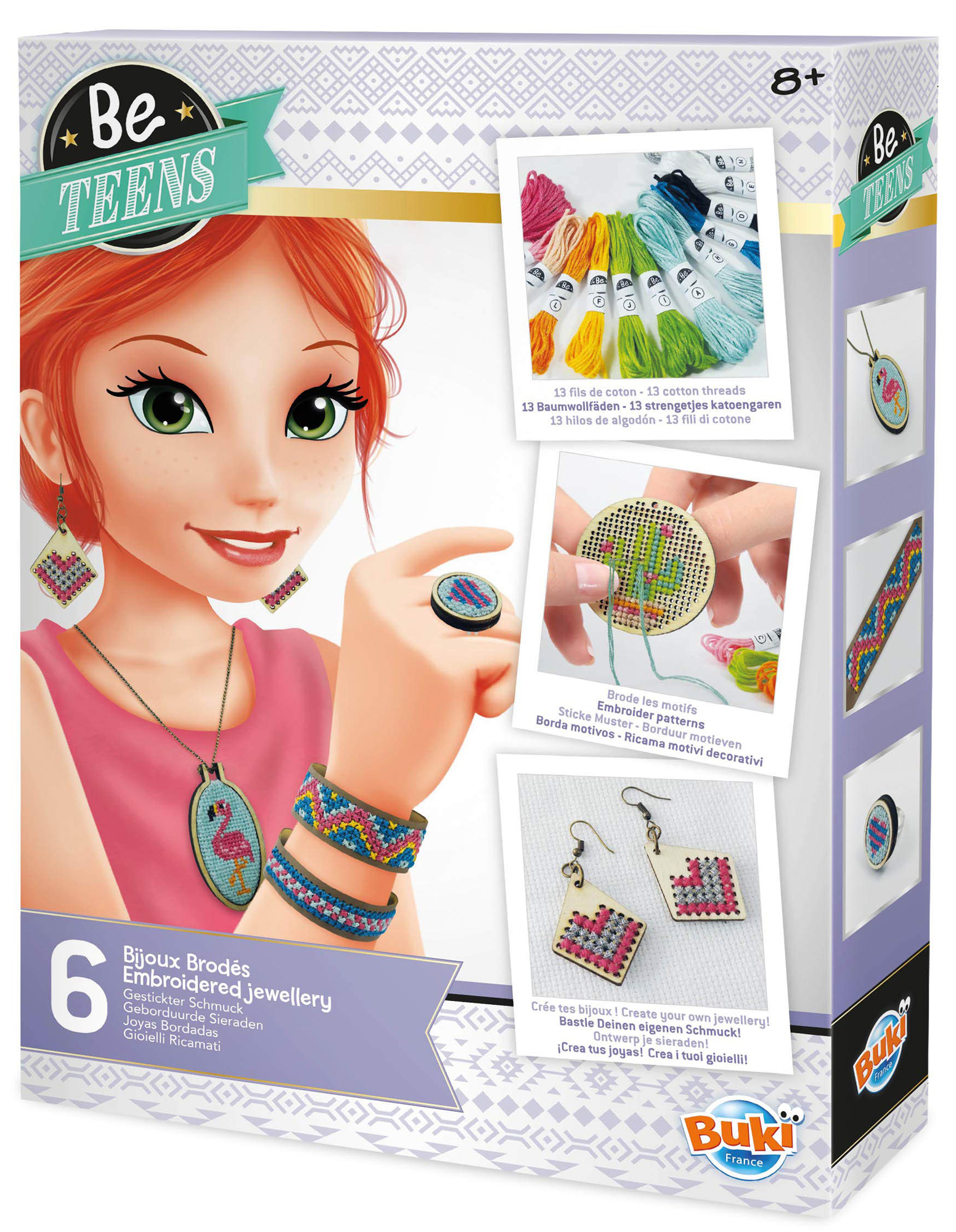 Set creativ Buki Be Teens - Fa-ti singur bijuterii cu broderie