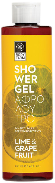Bodyfarm Gel de duș Lime & Grapefruit, 250 ml