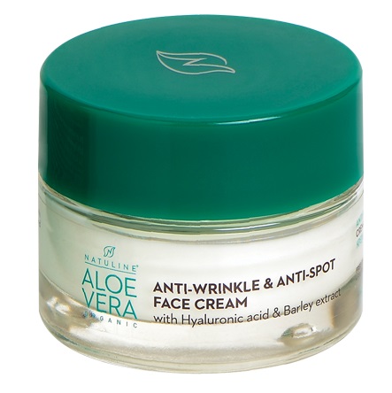 Bodyfarm Natuline Cremă de față Aloe Vera Antiwrinkle & Antispot, 50 ml
