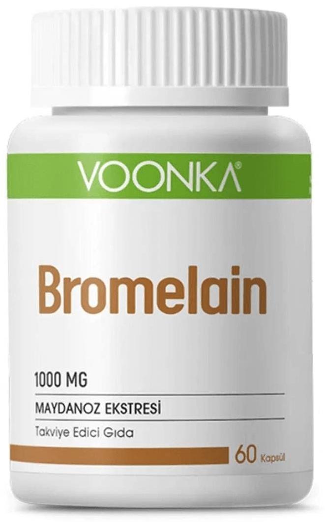Voonka Bromelain, 1000 mg, 60 capsule