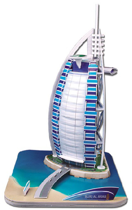 Puzzle 3D Cubic Fun de 44 piese - Burj Al-Arab
