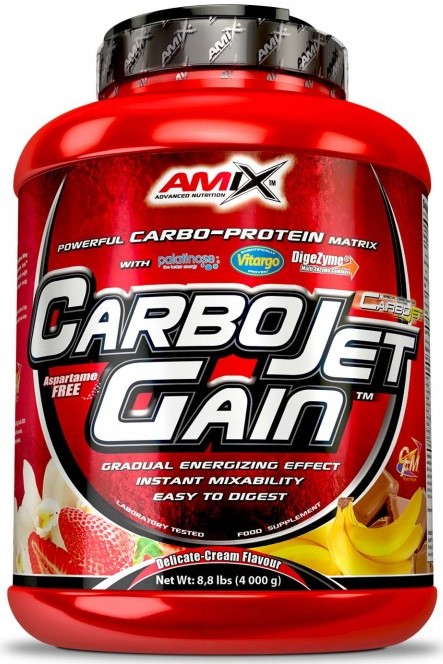 CarboJet Gain, vanilie, 4 kg, Amix