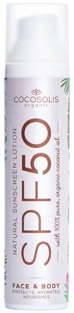 Cocosolis Sunscreen Lotiune naturala de protectie solara, SPF50, 100 g