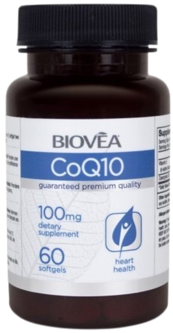 CoQ10, 100 mg, 60 capsule, Biovea