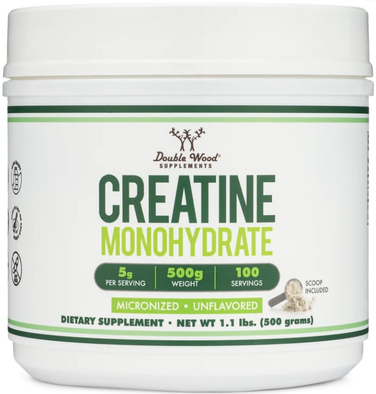 Creatine Monohydrate, 500 g, Double Wood