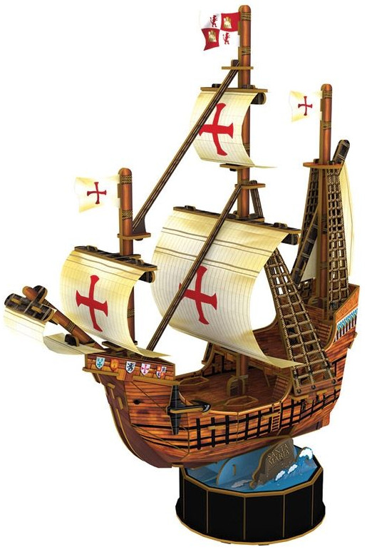 Puzzle 3D Cubic Fun de 93 piese - Santa Maria