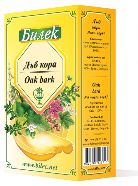Scoarță de stejar, 60 g, Bilek