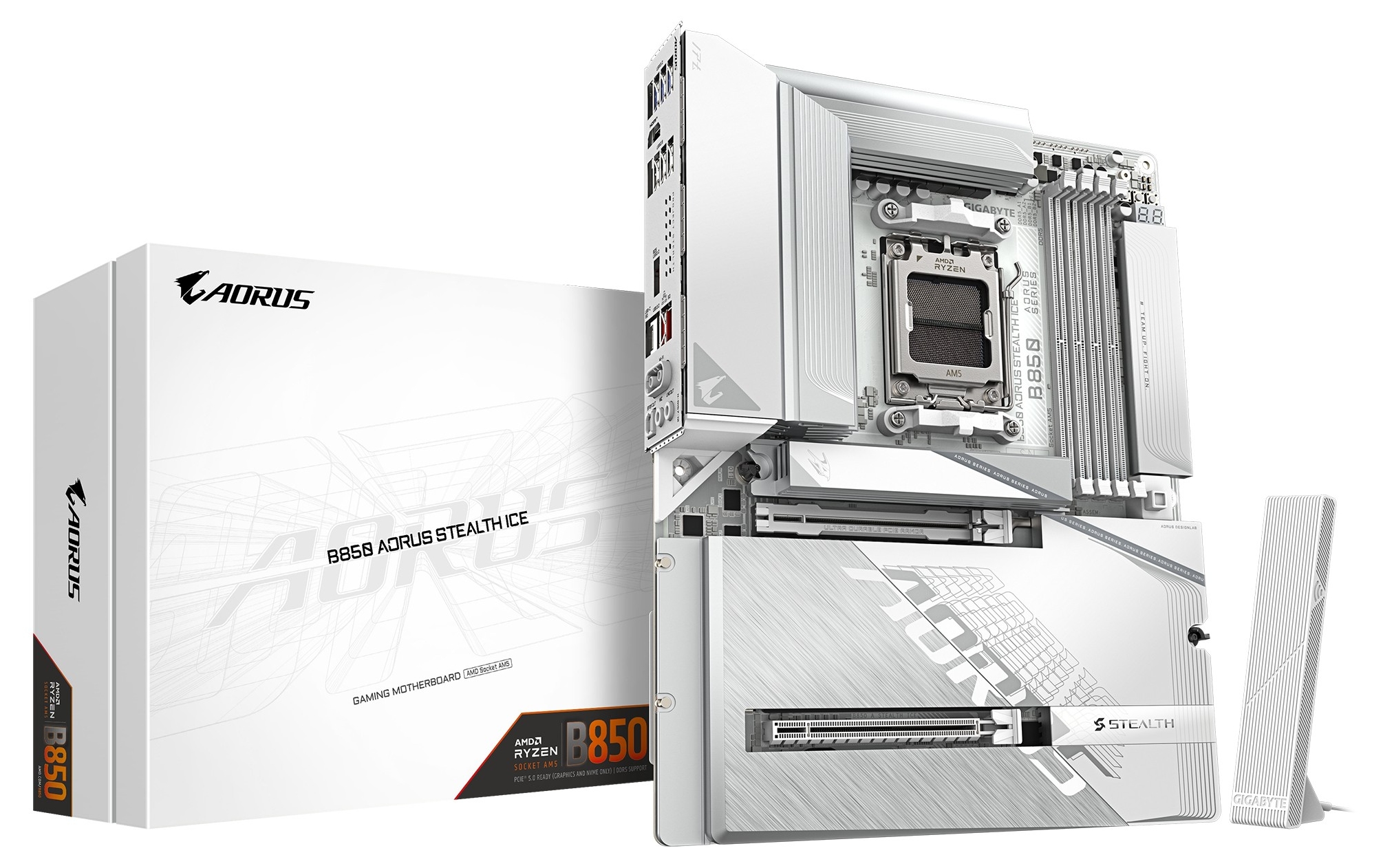 Placă de bază Gigabyte - AORUS STEALTH ICE, AM5