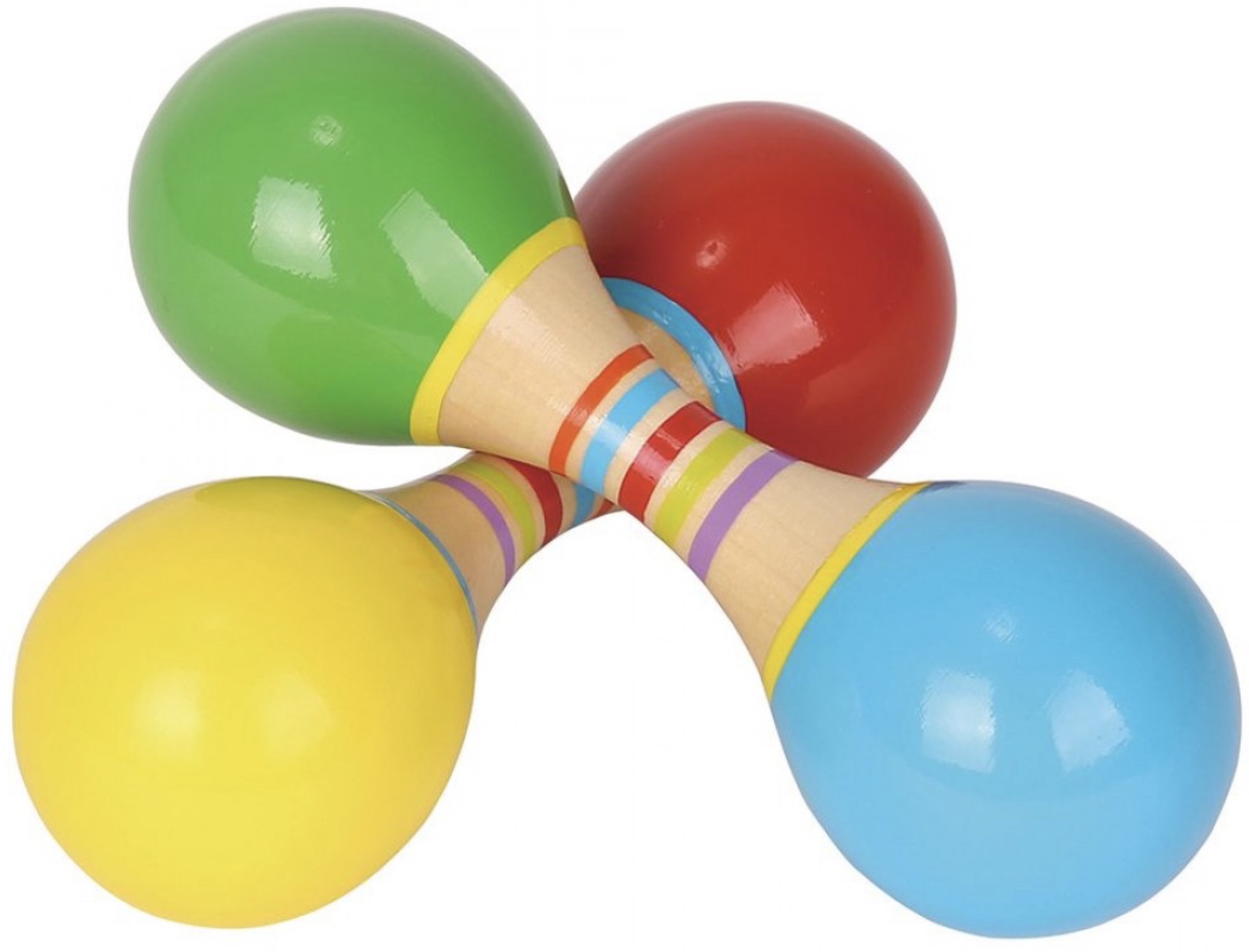 Maracas din lemn Lelin - Sortiment