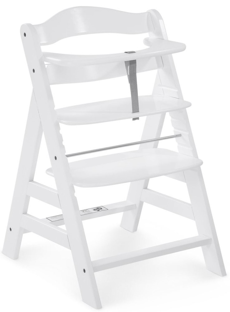 Scaun de masa, din lemn Hauck - Alpha Plus, White