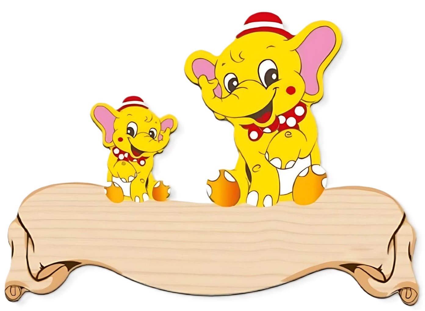 Tabel din lemn Haba - Pui de elefant