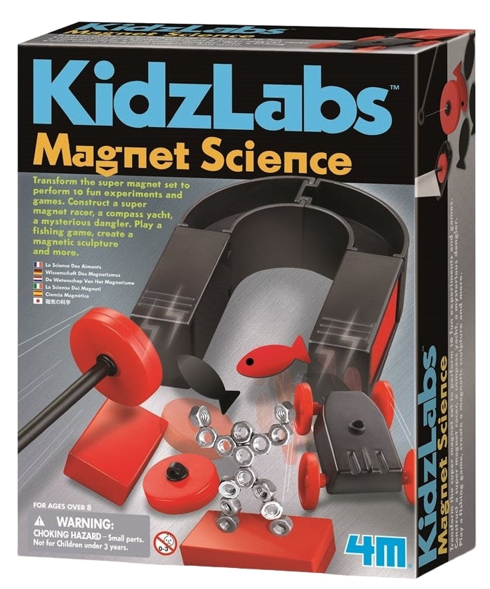 Set de știință  pentru experimente 4M Kidz Labs - Magneți