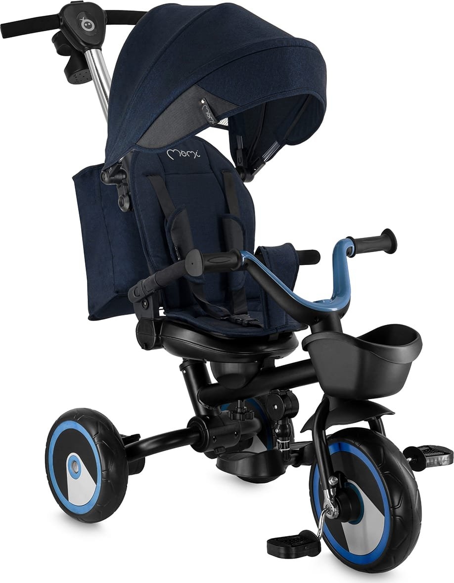 Tricicletă pentru copii 3 în 1 MoMi - Ivi, Navy Blue