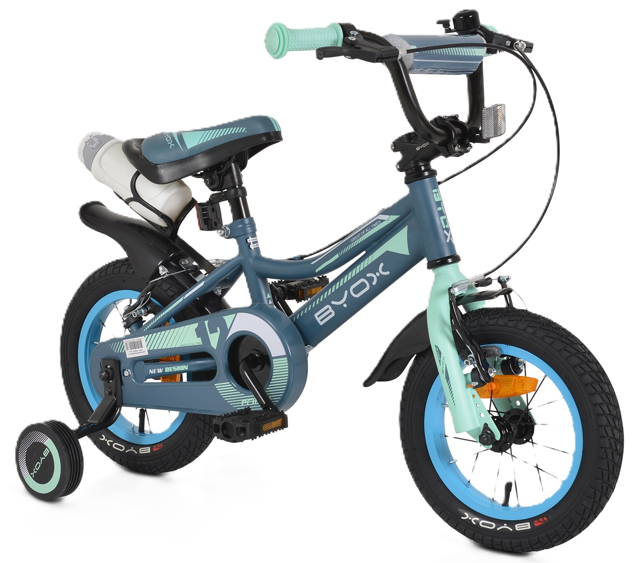 Bicicletă pentru copii Byox - Prince, gri,  12′′