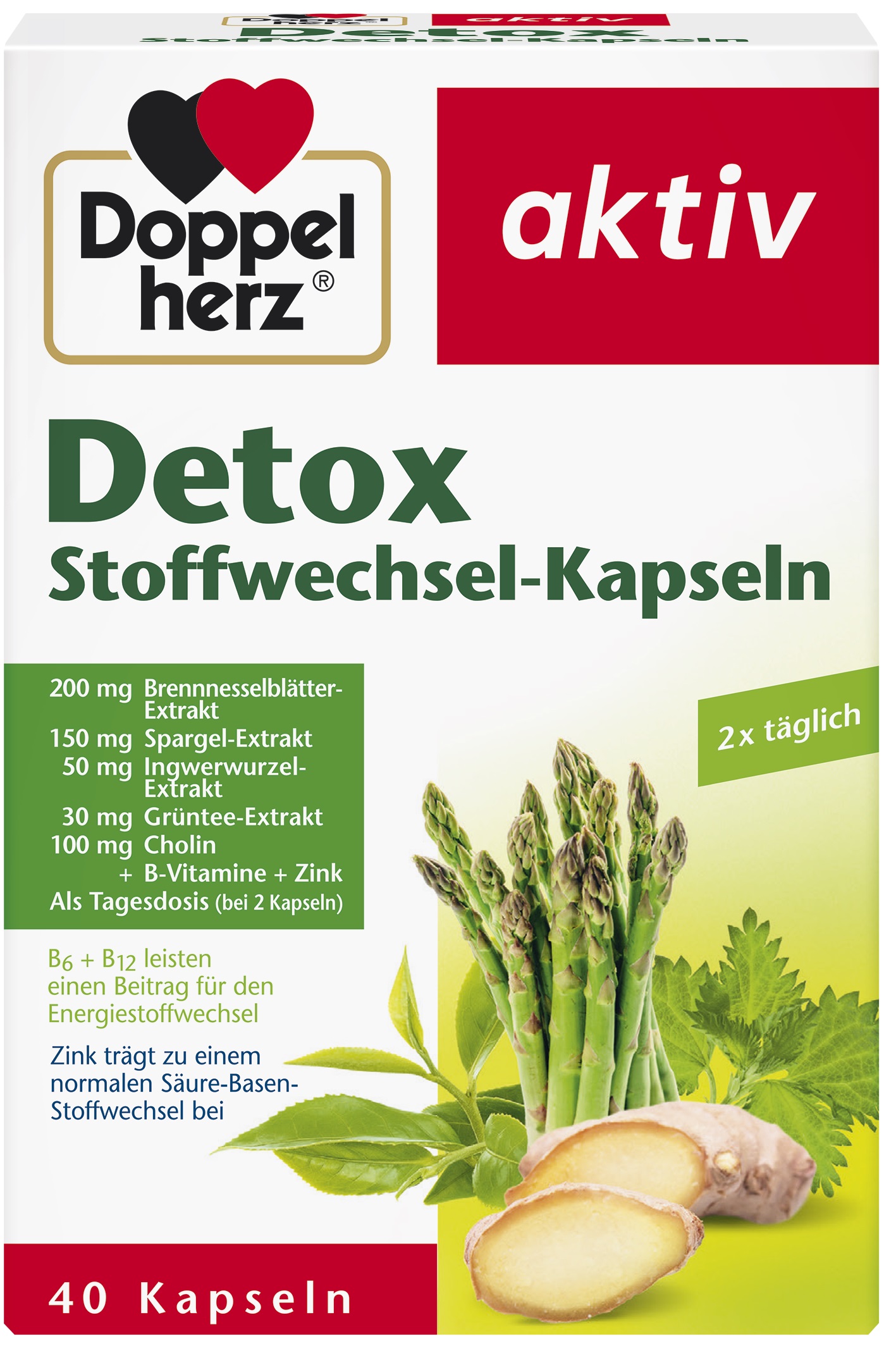 Doppelherz Aktiv Detox, 40 capsule
