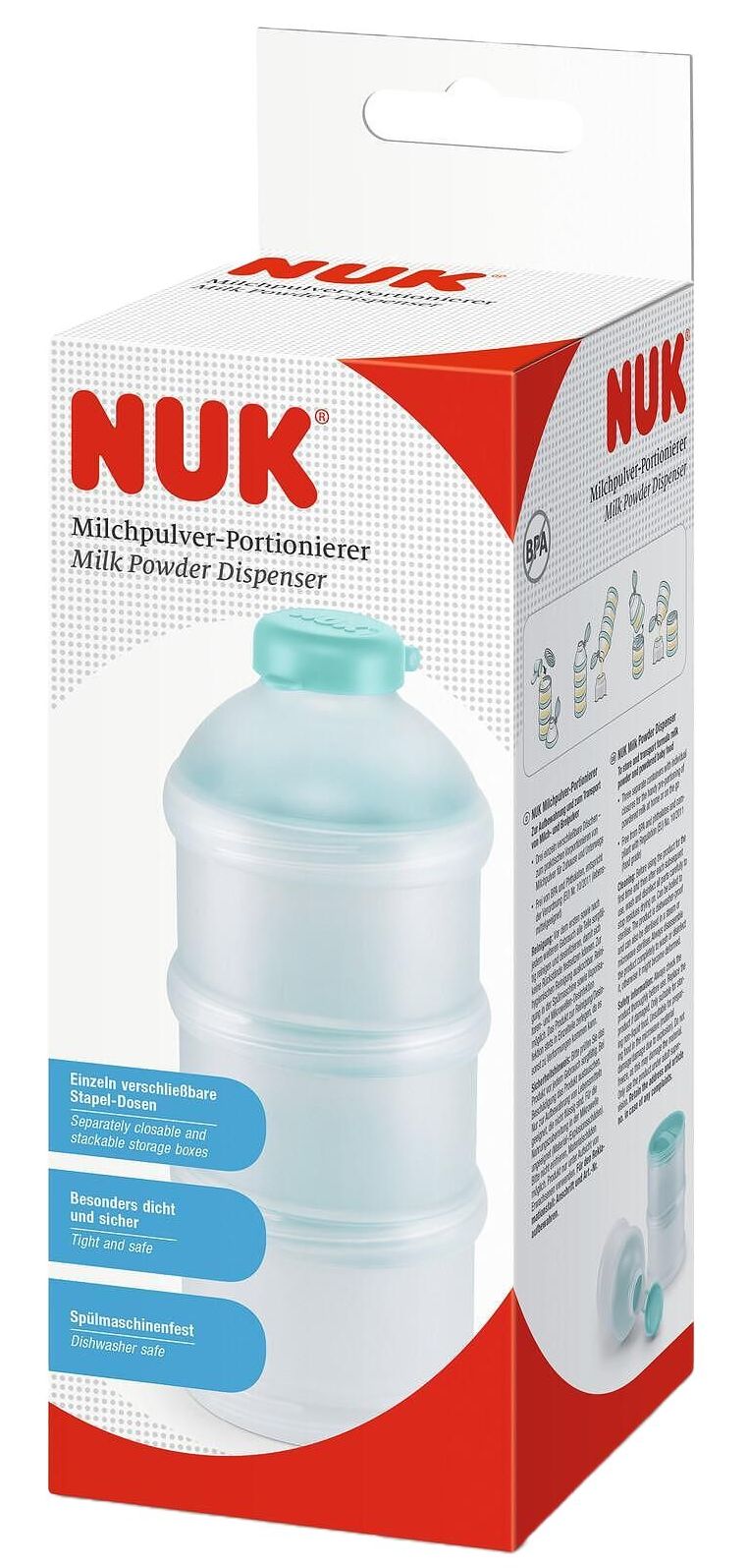 Distribuitor de lapte uscat Nuk - Verde