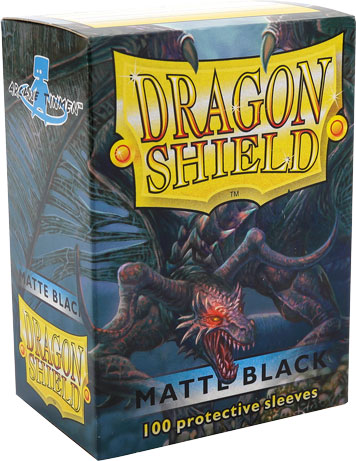 Dragon Shield Standard Sleeves - Negre, mat (100 buc.)
