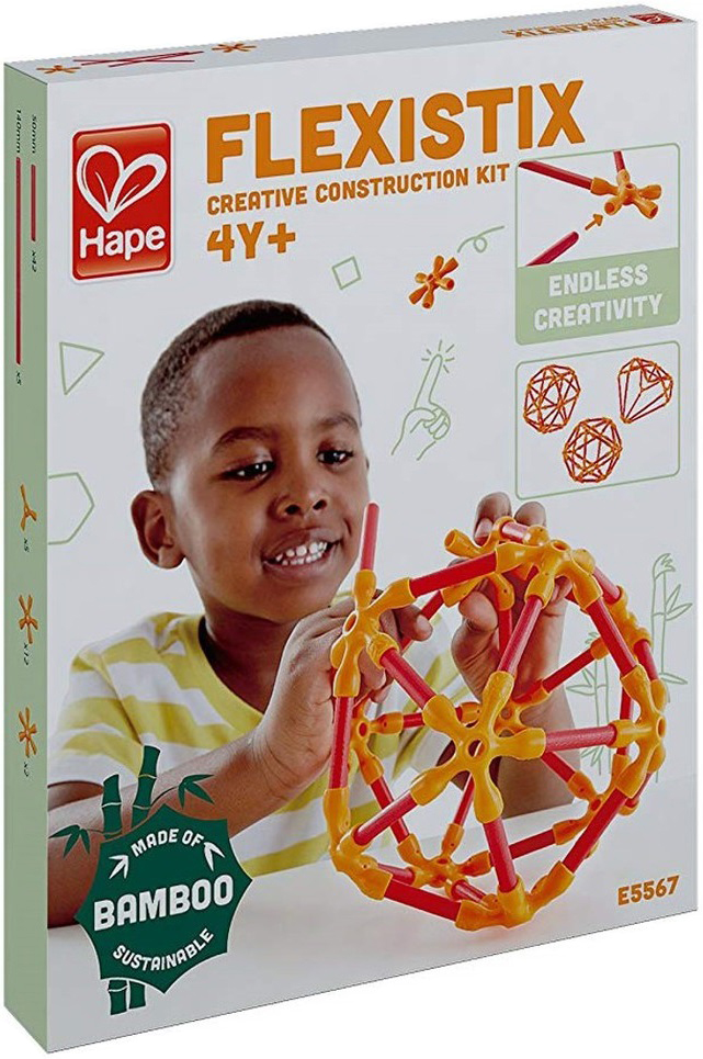 Constructor din bete de bambus Hape Flexistix - Constructii creative