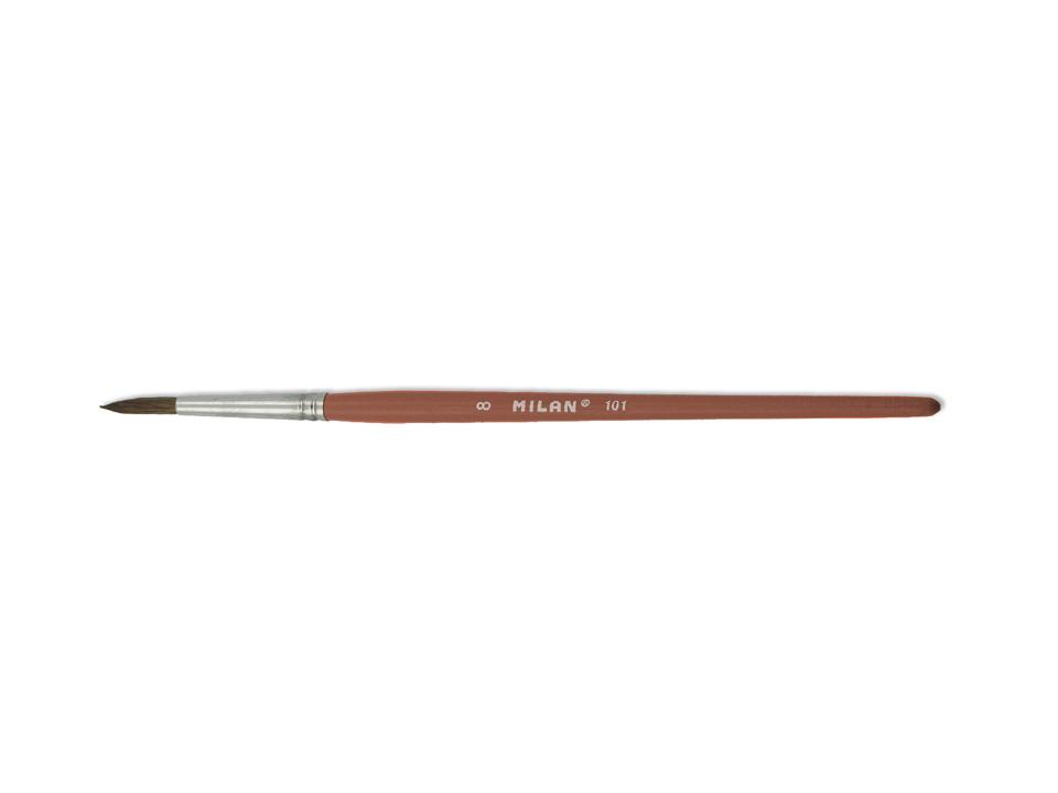 Pensula rotunda pentru acuarela si tempera din par de ponei Milan – 101/8