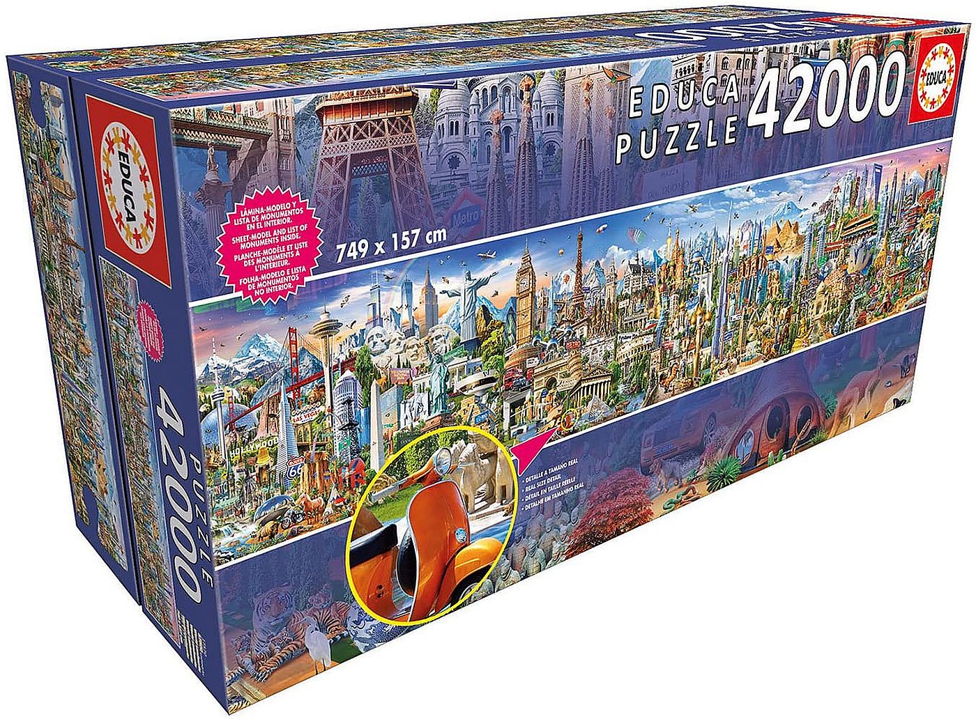 Puzzle Educa din 42 000 de piese - Around The World