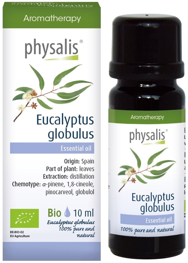 Ulei esențial organic, eucalipt, 10 ml, Physalis