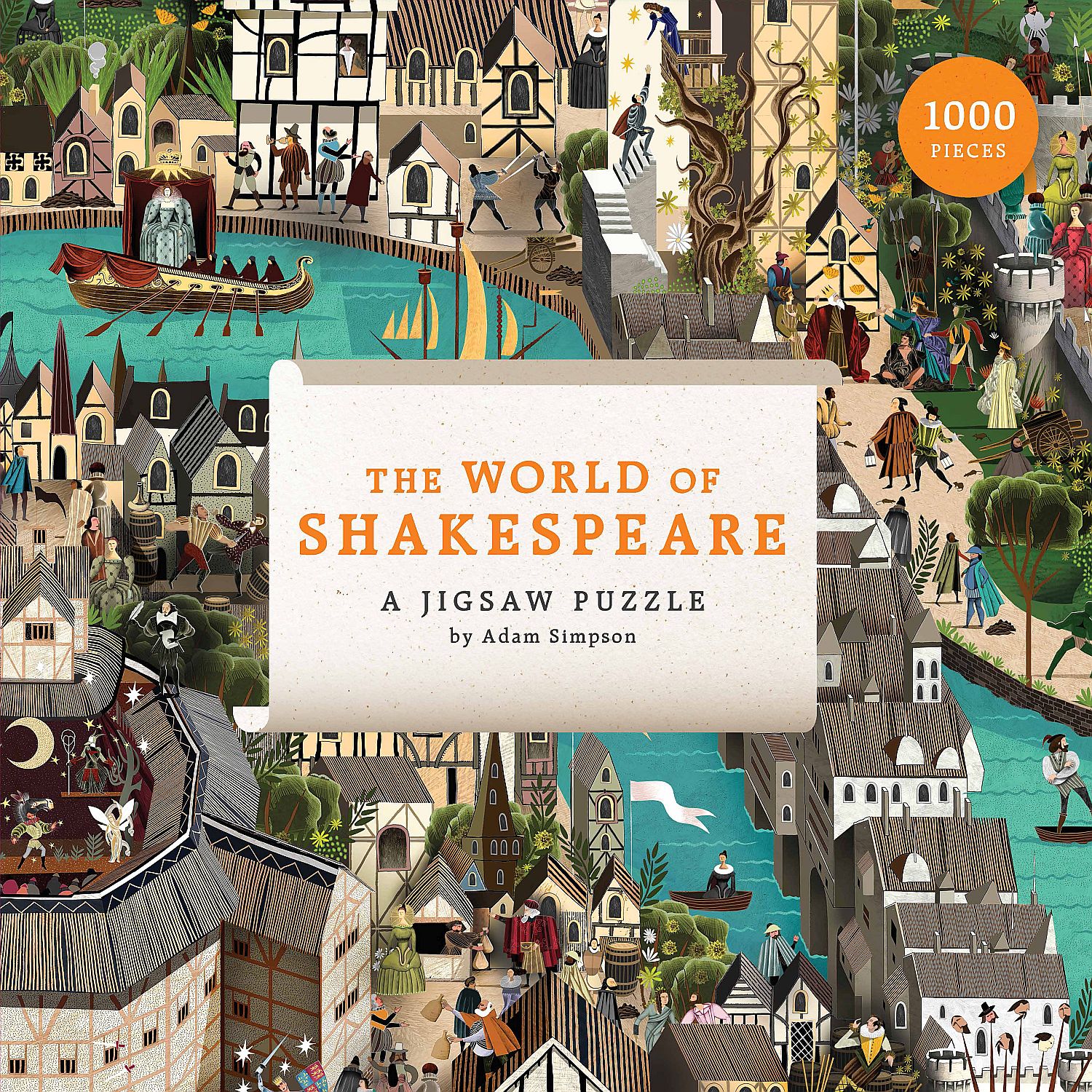 Puzzle Galison din 1000 de piese - World of Shakespeare