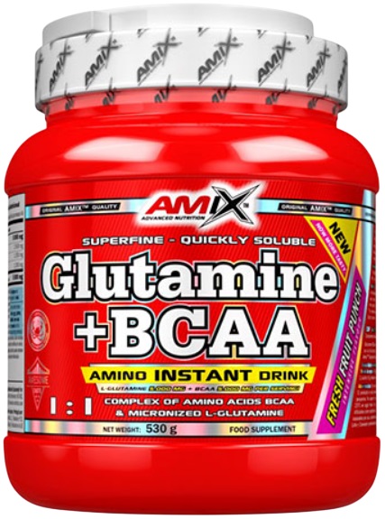 Glutamine + BCAA, mango, 530 g, Amix