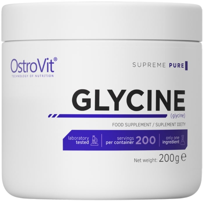 Glycine Powder, fără gust, 200 g, OstroVit