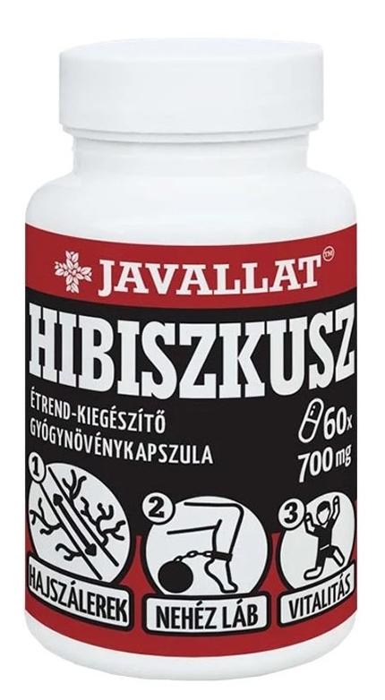Hibiscus, 700 mg, 60 capsule, Javallat