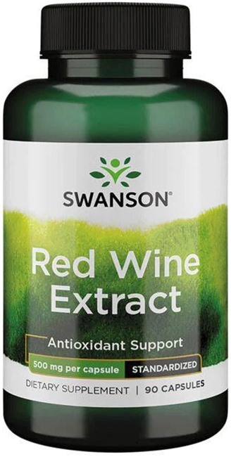 Red Wine Extract, 500 mg, 90 capsule, Swanson