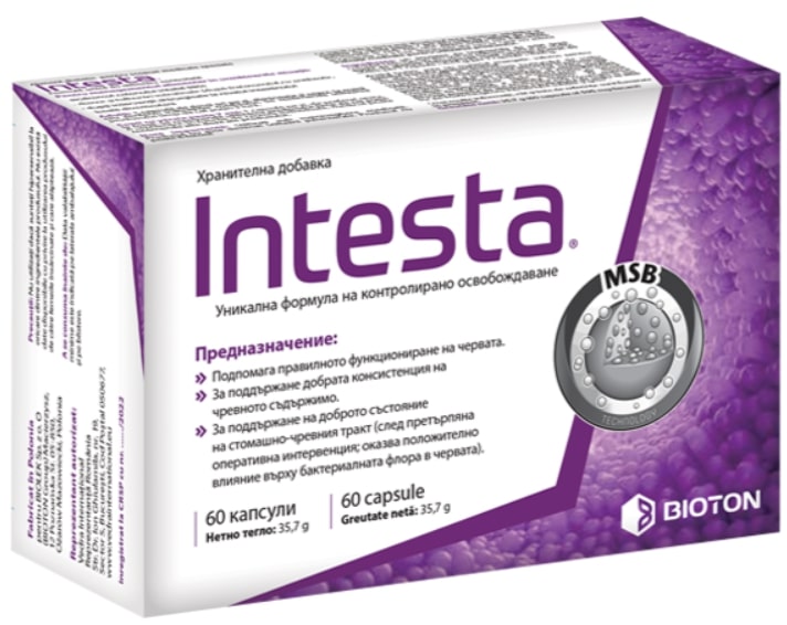 Intesta, 500 mg, 60 capsule, Bioton