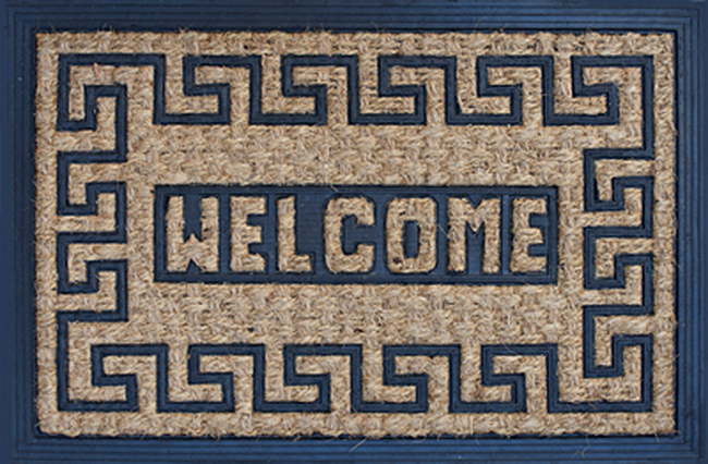 Covoraș Horecano - Welcome, 40 x 60 cm, bej-negru