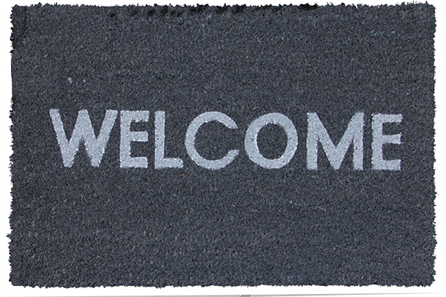 Preș Horecano - Welcome, 40 x 60 cm, gri