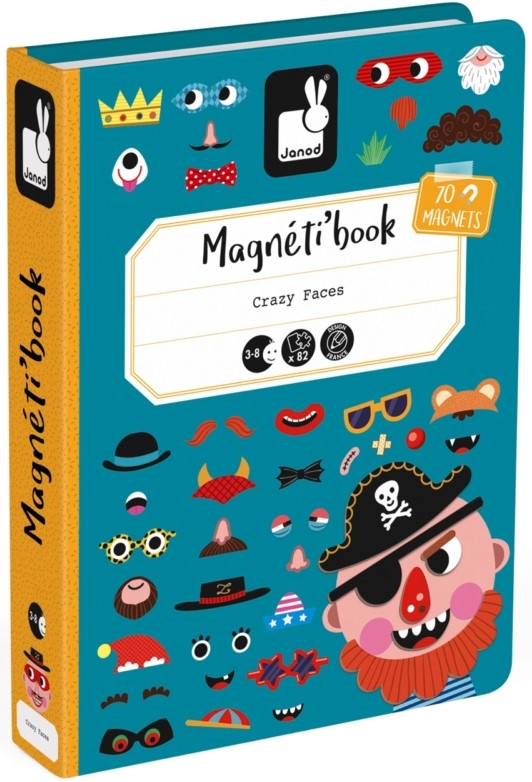 Joc magnetic Janod - Fetele amuzante ale baietilor