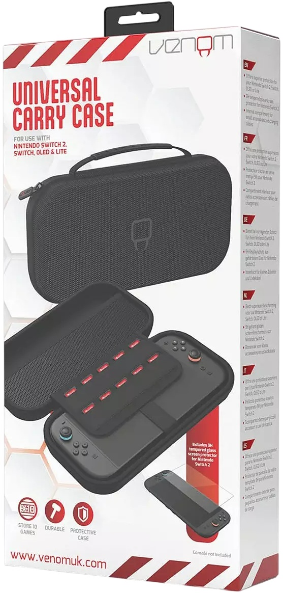 Husă Venom - Universal Carry Case (Nintendo Switch 2/Switch/OLED/Lite)