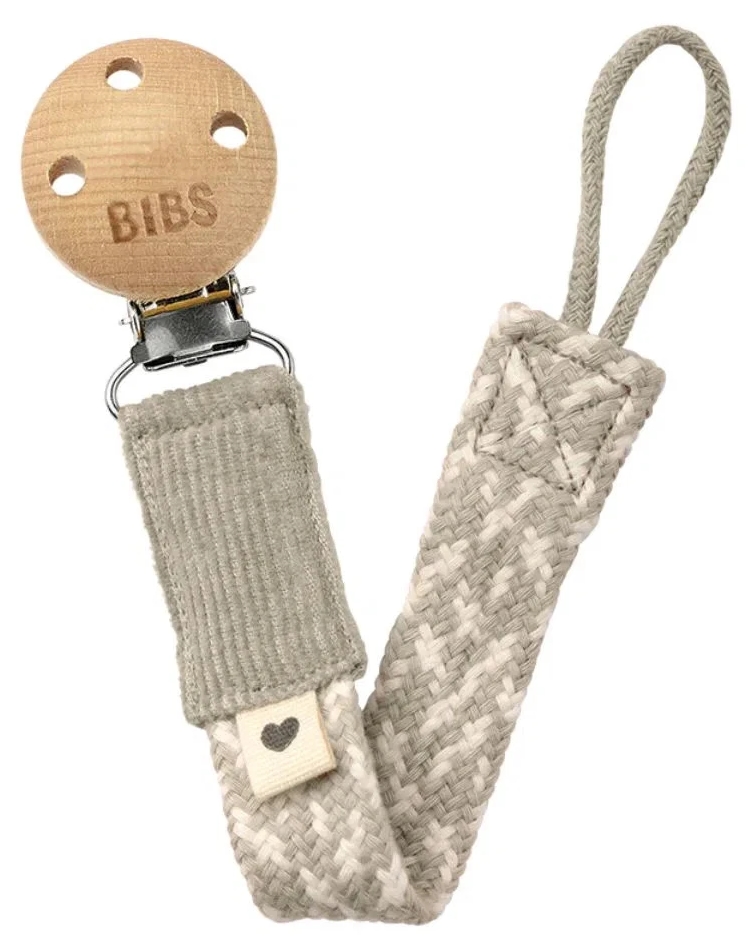 Clips pentru suzetă Bibs - Sand/Ivory