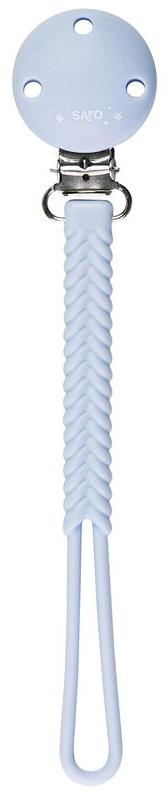 Clemă pentru suzetă  Saro - Braid, Blue