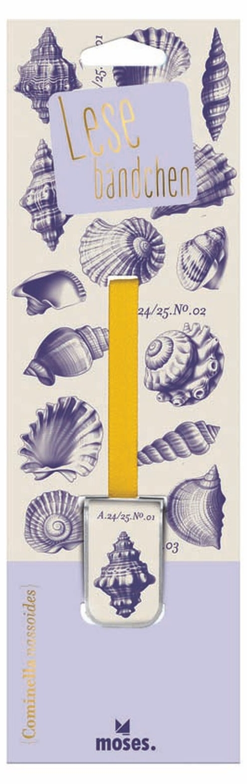Semn de carte cu clemă Moses - Seashells