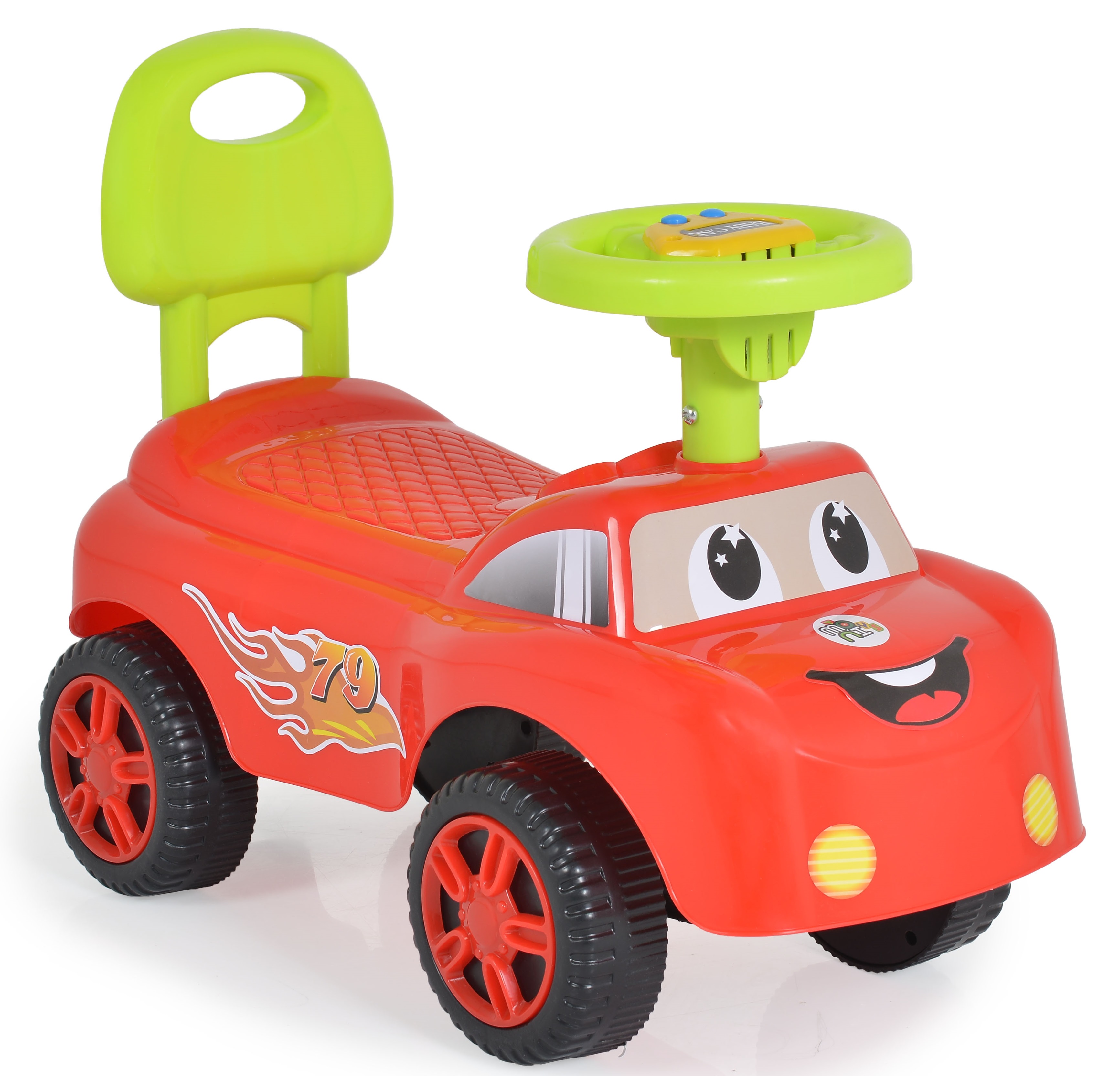 Mașină de împins Moni Toys - Keep Riding, roșie