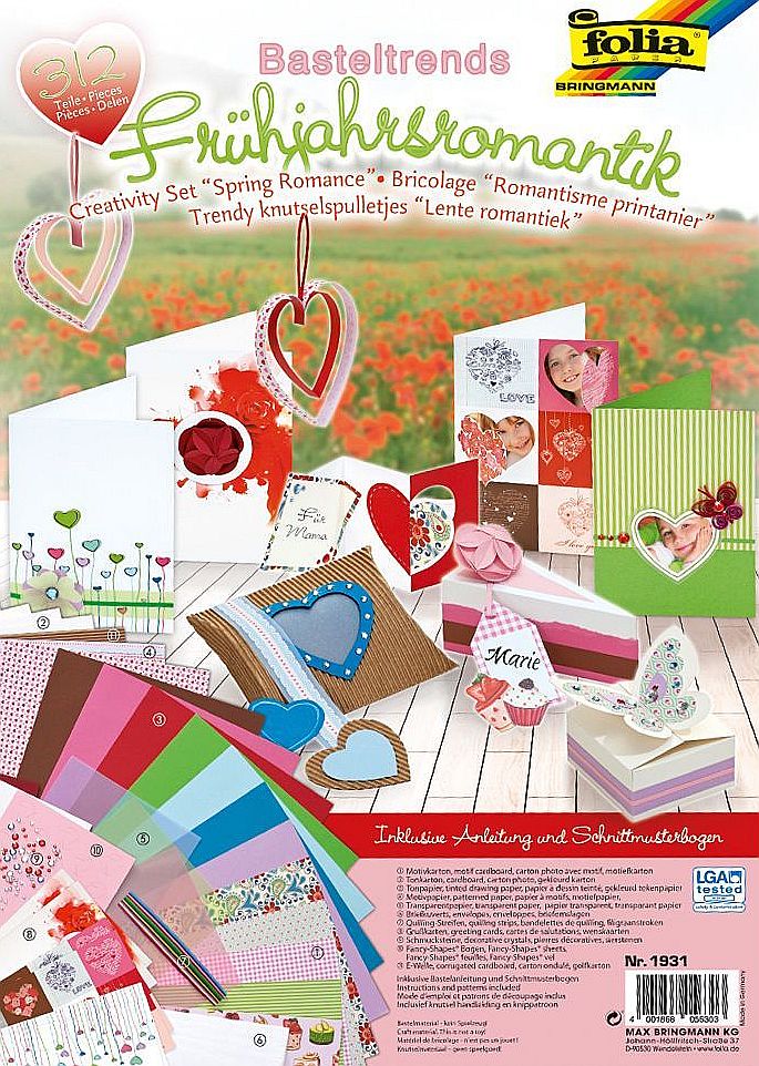 Set creativ pentru aplicatii si scrapbookingг Folia - Romantica